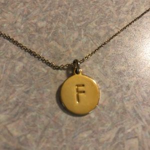 Kate Spade ♠️ letter ‘F’ necklace
